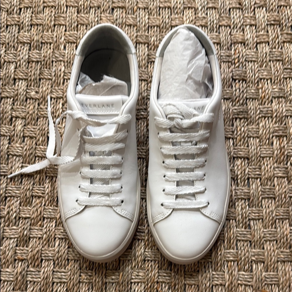 NEW Everlane White Leather Sneakers size 6
